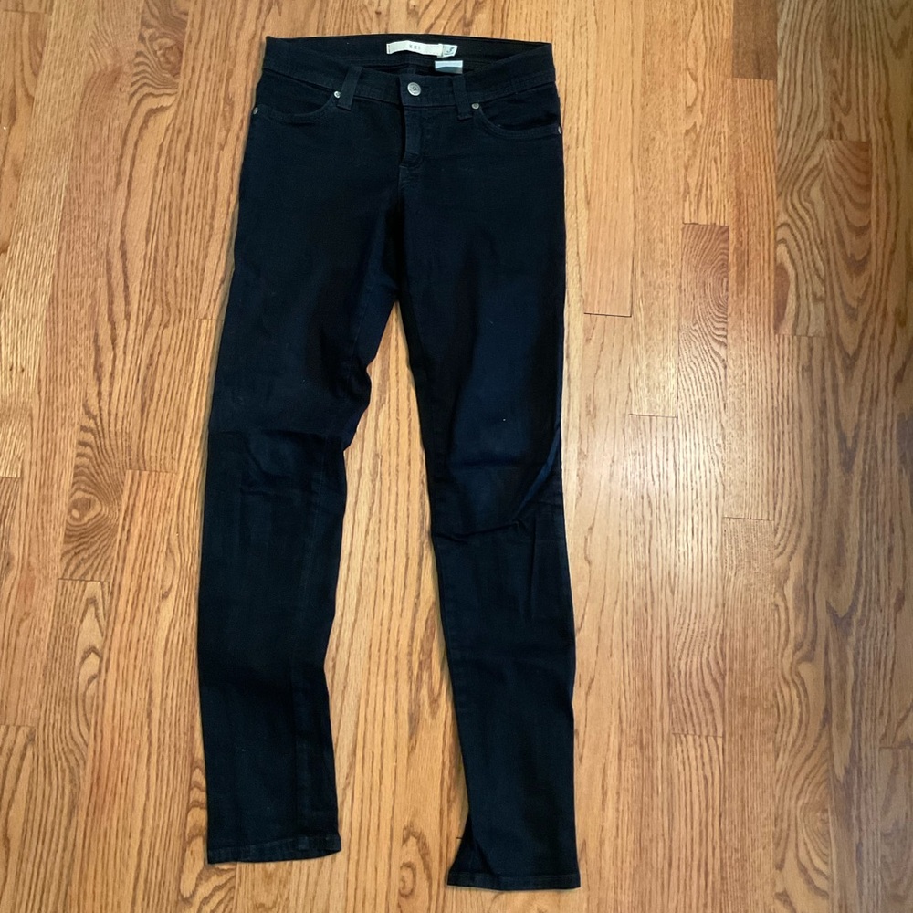 Forever 21 Jeans, Low Rise Skinny, 5-Pocket, Dark Blue Denim, Stretch, Size 3